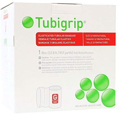 Tubigrip Size G Tubular Bandage 10M Box Natural (32.8ft/10.9yards)