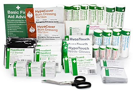 Safety First Aid Group Erste-Hilfe-Nachfüllset, britischer Standard (BS-8599-1:2019 konform), groß