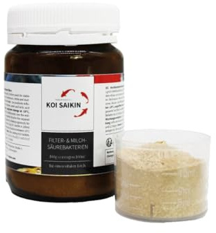 Koi-Saikin 60g – Teichbakterien für stabile Wasserwerte | Für ein vitales Teichökosystem – Filter- & Milchsäurebakterien mit Hefen, Prebiotika & Enzymen – Für bis zu 60 m³