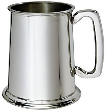 Wentworth Zinn - 1 Pint Zinn Krug personalisiere Gravur gratis - Für Hochzeit, Geburtstag, Ruhestand, Sport Trophäe, Vater-Geschenk