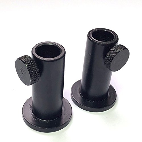 Lidsters Fishing Supplies Soporte de Aluminio Negro para Plataforma de Pesca de Carpas para Bancos, 2 Soportes de Escenario Negros.