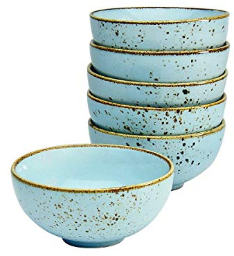 Creatable, 22090, Serie Nature Collection, 6-teiliges Geschirrset für 6 Personen, Dipschale aus Steinzeug, spülmaschinen- und mikrowellengeeignet, Qualitätsproduktion