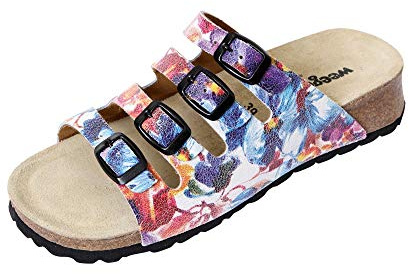 Weeger Pantolette, flerfärgad - blomma - 41 EU