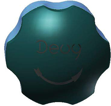 DEUY, apribottiglie in plastica Biologica con Stampa 3D per Tappi a Vite e Bottiglie di Vino in Schiuma con aderenza Magnetica (Blu Marino Jadegreen)