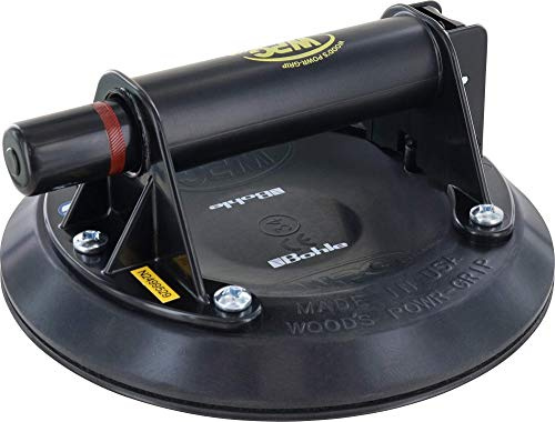 TRIUSO Saugheber mit Pumpe bis 57 kg, Klappbar, Schwarz, Vakuumheber mit Pumpe