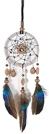 Bongles Kinder Mini Traumfänger Kleine Muscheln Wulstige Naturfedern Kunst Chic Hanging Ornament