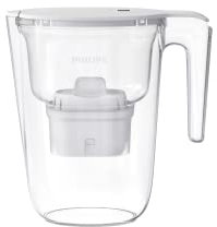 Philips AWP2935WHT - Jarra filtrante de agua para Philips (2,6 litros, temporizador electrónico, compatible con Brita