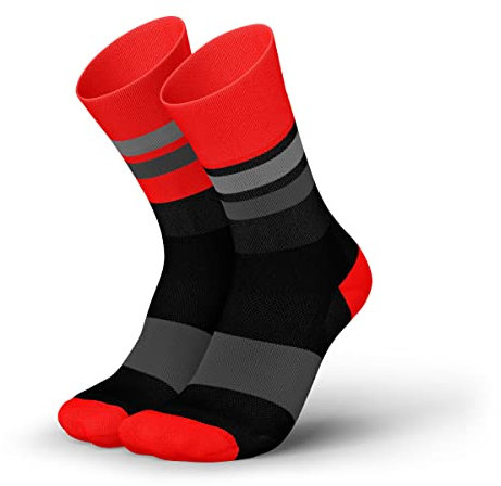 INCYLENCE ULTRALIGHT Laufsocken für Damen und Herren, atmungsaktiv und sehr dünn, 1 Paar (DE/NL/SE/PL, Numerisch, 43, 46, Regular, Regular, Tracks Black Inferno)
