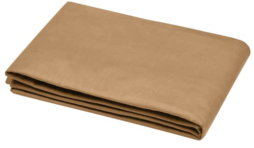 Lovely CASA Bettbezug, Größe 260 x 240 cm, 100% Baumwolle, Öko-Tex Zertifiziert, Farbe Curry, Modell Eden, Bettwäsche für Zuhause, ideal für Doppelbett, Queen oder King Size, für 2 Personen