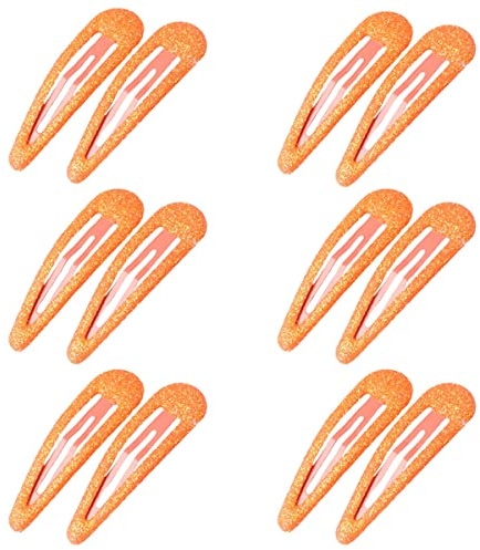 ZEVONDA Glitter Hair Snap Clips - Metall Hårklämmor Färgglada Glitter Paljett Hårklipp Barrettes Hår Styling Tillbehör för Småbarn Barn Flickor Kvinnor