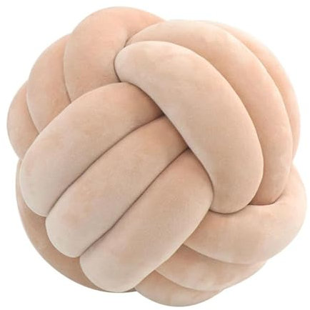 ObaBO Noeud Oreillers Coussin Rond 7.87/10.63/13.77 Noeud Décoratif Oreillers Boules Coussin Nouées Oreillers Noeuds Faits À La Main Noeud Moderne Décor,I-27cm