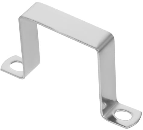 Morsetto per Tubo Quadrato in Acciaio Inox 304 Argentato