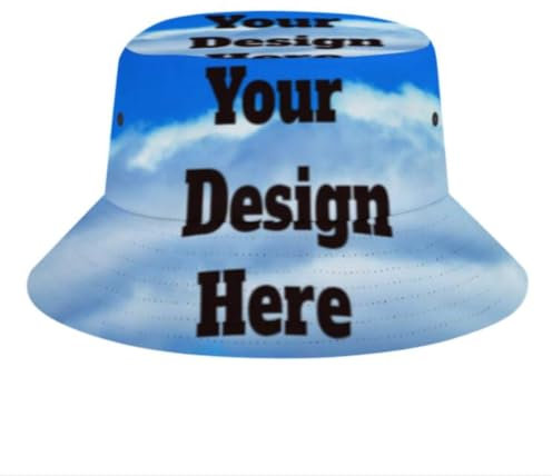 Benutzerdefinierter Fischerhut Für Männer, Frauen Und Erwachsene – Personalisierter Text/Foto, Unisex-Eimerhut, Sonnenhut Für Sommerschutz, Outdoor, Wandern, Reisen, Strand, Fischer, Angelkappe,