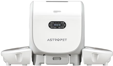 AstroPet 101L Selbstreinigendes Katzenklo，Katzenklo Selbstreinigend mit App-Steuerung, UVC-Luftreinigung und Duftkartusche,Große Fassungsvermögen für Mehrere Katzen,doppeltem Eingang
