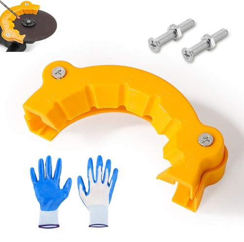 Drill Bit Sharpener for All Bits, Angle Grinder Drill Bit Sharpener with Gloves Multipurpose Drill Bit Grinding Attachment Sharpening Jig Tools Accessories for Grinding Drill Bits