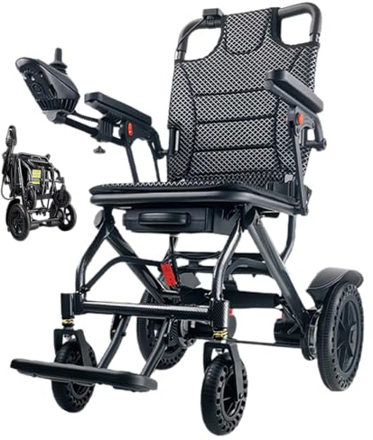 Juodkeo All-Terrain-Elektrorollstuhl für Erwachsene, 13 Meilen Elektrorollstuhl mit größerer Reichweite, faltbar für Senioren, Behinderte,Regular