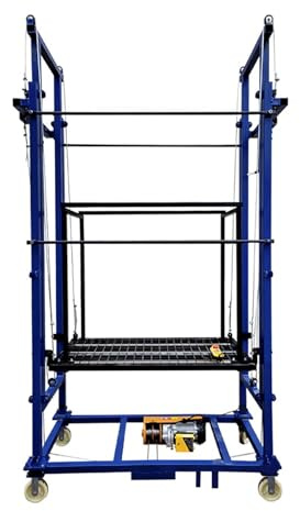 Plataforma elevadora eléctrica para andamios con ruedas móviles de 360° para trabajar en altura