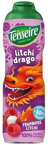 TEISSEIRE Litchi Drago Sirop de framboise et litchi 60 cl