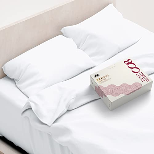 Mayfair Linen - Colección de hotel - Juego de sábanas de 800 hilos y algodón egipcio auténtico 100 %