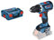 Bosch Professional 18V System GSR 18V-60 C - Atornillador a batería (60 Nm, Ø máx. tornillo 10 mm, conectable, sin batería, en L-BOXX)