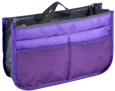 JJPRIME - 1x [à Compartiments Multiples] Organisateur De Sac De Voyage, Sac De Rangement pour Cosmétiques, 28,5 x 18,5 x 10cm