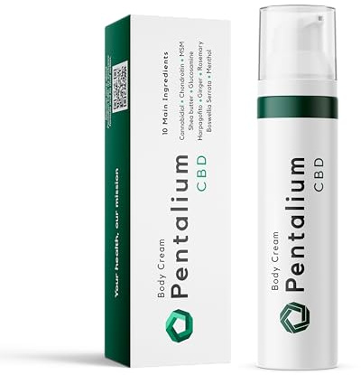 Pentalium CBD - Canabissalbe mit Cannabidiol Natürlich | Arthro Creme 75 ml | Cannabis Creme für Gelenk und Muskelwohlbefinden | Hanfbalsam mit 10 natürlichen Inhaltsstoffen
