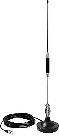 ZWEHKD 27MHz CB Radio Antenna Full Kit Heavy Duty Magnetic Mount PL259 & BNC Male Connector Car Truck Mobile Base Station Antenna, Compatible with President Midland Cobra Uniden Radio