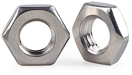 M11 (11 mm) x 1,25 mm dünne Sechskantmuttern (nicht Standard-Muttern, spezielle Muttern, maßgeschneiderte Muttern), 304 Edelstahl, Menge: 5 Stück.