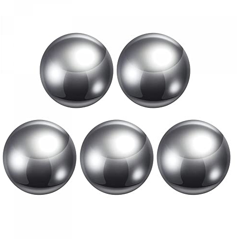 sourcing map 5pcs 30mm Carbon Steel Bearing Balls Precision Polished