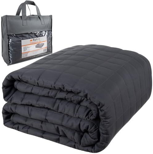 Ruhhy Coperta per adulti, 200 x 150 cm, 6/8 kg, perle di vetro 19533, dimensioni: 8 kg