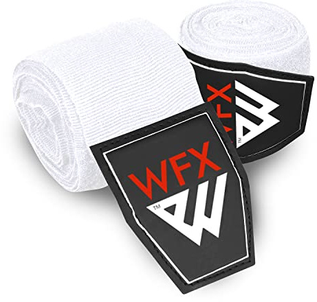 WFX Boxhandbandagen 3,5 4,5 Meter Kampfsport Bandagen Innenhandschuhe Handgelenkstütze Stützgurte Stanzen unter der Hand Knöchel schwere elastische Trainingstasche Muay Thai