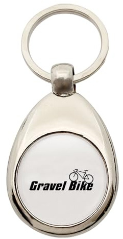 Huuraa Schlüsselanhänger Gravel Bike Fahrrad Geschenk | Einkaufswagenchip Geschenkidee Motiv Anhänger für Frauen und Männer
