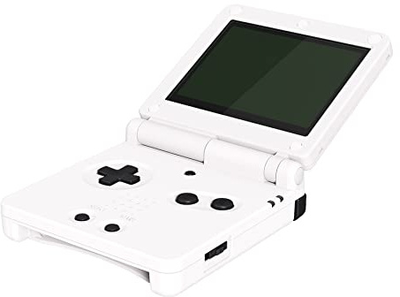 eXtremeRate Svart Glänsande Custom Full Set Knappar för Gameboy Advance SP, Ersättning A B L R Knapp Ström På Av Volymknapp D-pad Nyckel för GBA SP Konsol - Konsol Ingår EJ