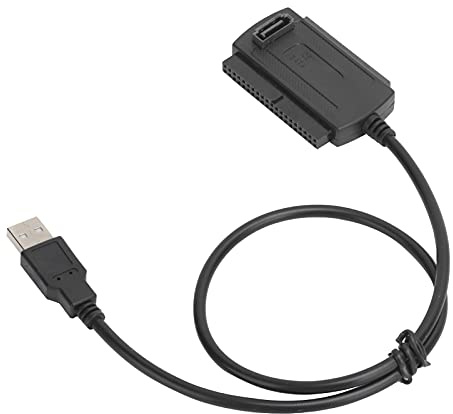 Câble Adaptateur USB 2.0 vers SATA PATA IDE 2.5 3.5, jusqu'à 480 Mbps Haute Vitesse, Plug and Play, Compatible avec 2000, ME, XP, Vista, 7, OS X