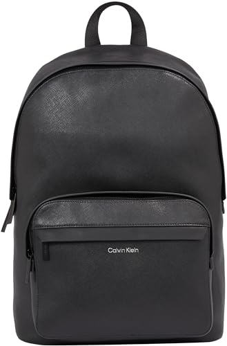 Calvin Klein Herren Rucksack Klein, Schwarz (Ck Black Saffiano), Einheitsgröße