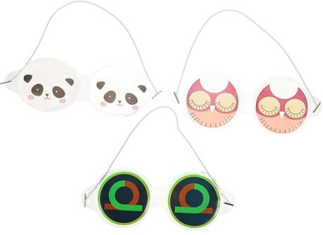 Healeved 3stücke Kühlende Augenmasken Aus Pvc Wiederverwendbar Und Langlebig Für Junge Mädchen Für Reisen Und Hotels Sorgt Für Angenehmes Tragegefühl