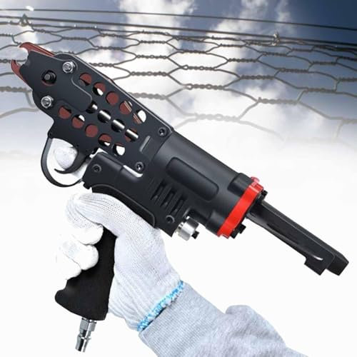 C-Type Pneumatic Nail Gun,Air Staple Gun,C-Ring Nail Gun Air Nailer Tool SC7E/SC7C/SC760 for Wire Cage Fence for Woodworking, Professional and DIY Projects,Sc7e