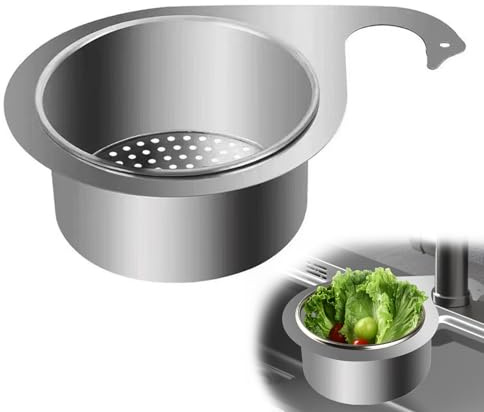FHBHJNATC Panier De Filtre D'évier En Acier Inoxydable Swan, Panier De Crépine D'évier En Acier Inoxydable Swan, Panier Récupérateur De Nourriture Pour évier, Pour Panier D'égouttage D'évier Cuisine