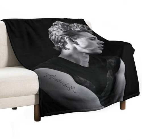 QapLWczK Austin Star Butler Posterdecke, Klimaanlage, superweich, für Reisen, Outdoor, Flanelldecke, modisch, personalisiertes Geschenk, Büro, Sofa, Merch, 30 x 40 cm