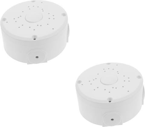 UKCOCO 2pcs Box Security Camera Extension Cord Cover Plastic Box Lock for Outdoor Cameras Dustproof Cable Wiring