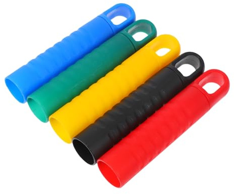 HAWILLOSCH 5pcs Clean Dust Push Handle Mop Rod Grip Replacement Dustpan Handle End Cap Broom Threaded End for Sweeping Broom