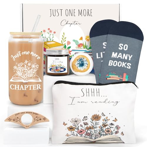 Gifts for Book Lovers, 6 PCS Book Lovers Gift for Women, Bookish Gift for Readers, Librarians, Bookworms, Christmas, Birthday Present for Reading Lover Women Girl Friend