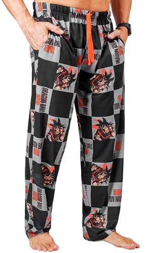 Dragon Ball Z Pantalones Hombre y Adolescente Pantalon Pijama Goku Verano Invierno Ropa Hombre Anime Ideas de Regalos (XL, Multi)