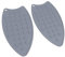 Pad di Sosta in Ferro in Silicone, Pad di Ferro Resistente Al Calore Portatile Rugged Eletness per i Ferri da Stiro (GREY)