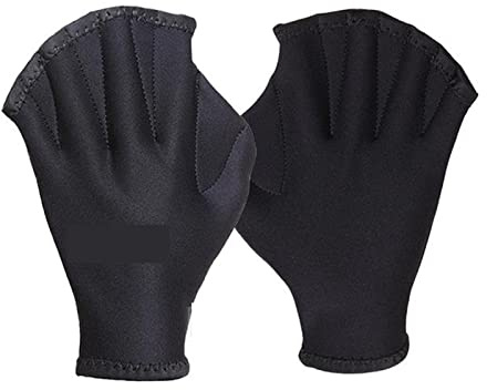 KONGMM Gants de plongée, Gants de plongée 3mm Palmes de Natation plongée Surf Kitesurf Gants de Planche à Voile for la pêche équipement de pêche sous-Marine pour Homme Femme(DG-009 Black Gloves,XL)