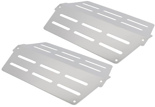 TOYANDONA 2 Piezas Placas de Inoxidable para Barbacoa de Gas Difusor de Repuestos de Parrilla para Cocinas de Gas y Camping