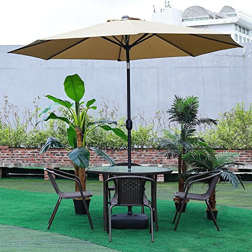 Large Garden Parasol Outdoor Cafe Dining Table Beach Sun Shade Patio Umbrella