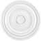 GRAND DECOR Stuckrosette R117, Ø 56cm - Deckenrosette weiß, aus PU hartschaum, Zierelement, Stuck, Wanddeko Wohnzimmer Lampe Polyurethane rund