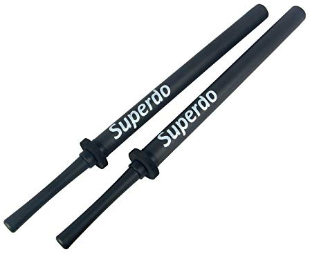 Superdo Foam Sword Practice Swords (Double Pack Black)