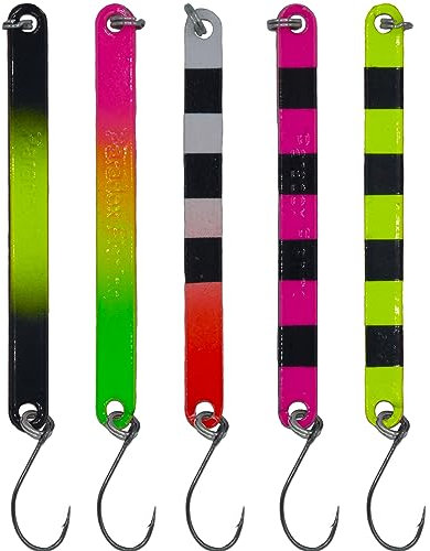 Paradox Fishing Forellen Stick Spoon Set I 5 Spoons 3,4g I Thunder Stick Forellenköder Set zum Forellen Angeln Forellenteig Forellen Köder - Spoons Forelle (3,4g)